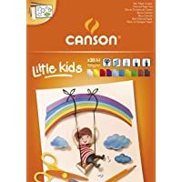 Bloc Encolado- A4- 30 Hojas- Canson Kids Cartulina 120g Surtido